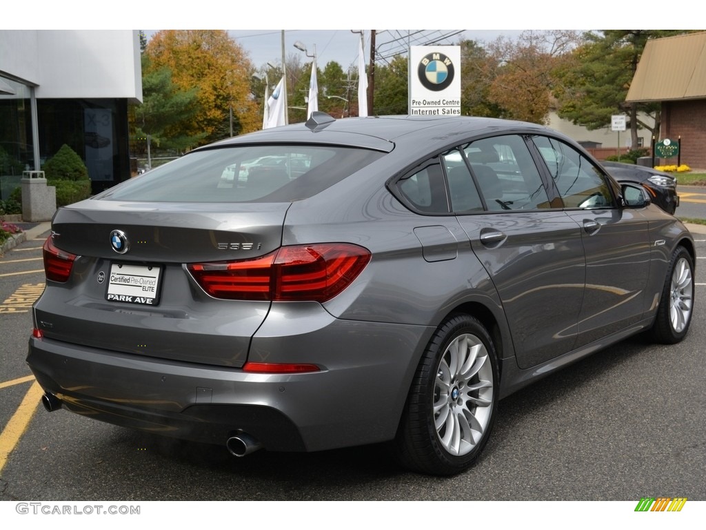 2016 5 Series 535i xDrive Gran Turismo - Space Grey Metallic / Black photo #3