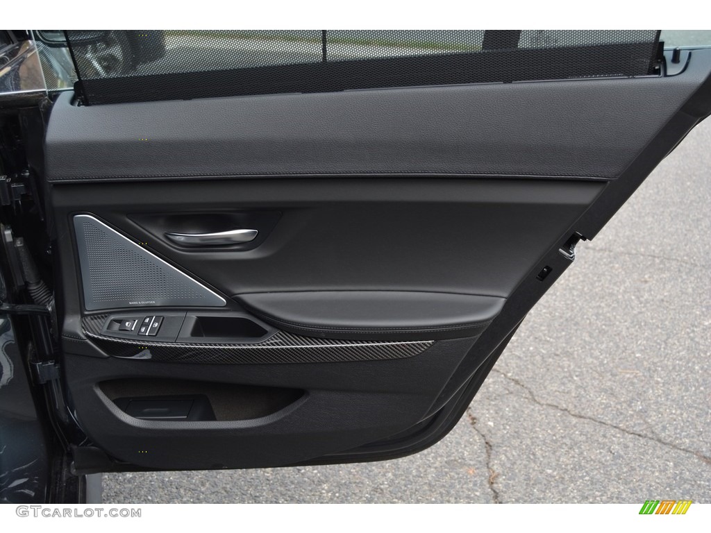 2016 BMW M6 Gran Coupe Black Door Panel Photo #116608885