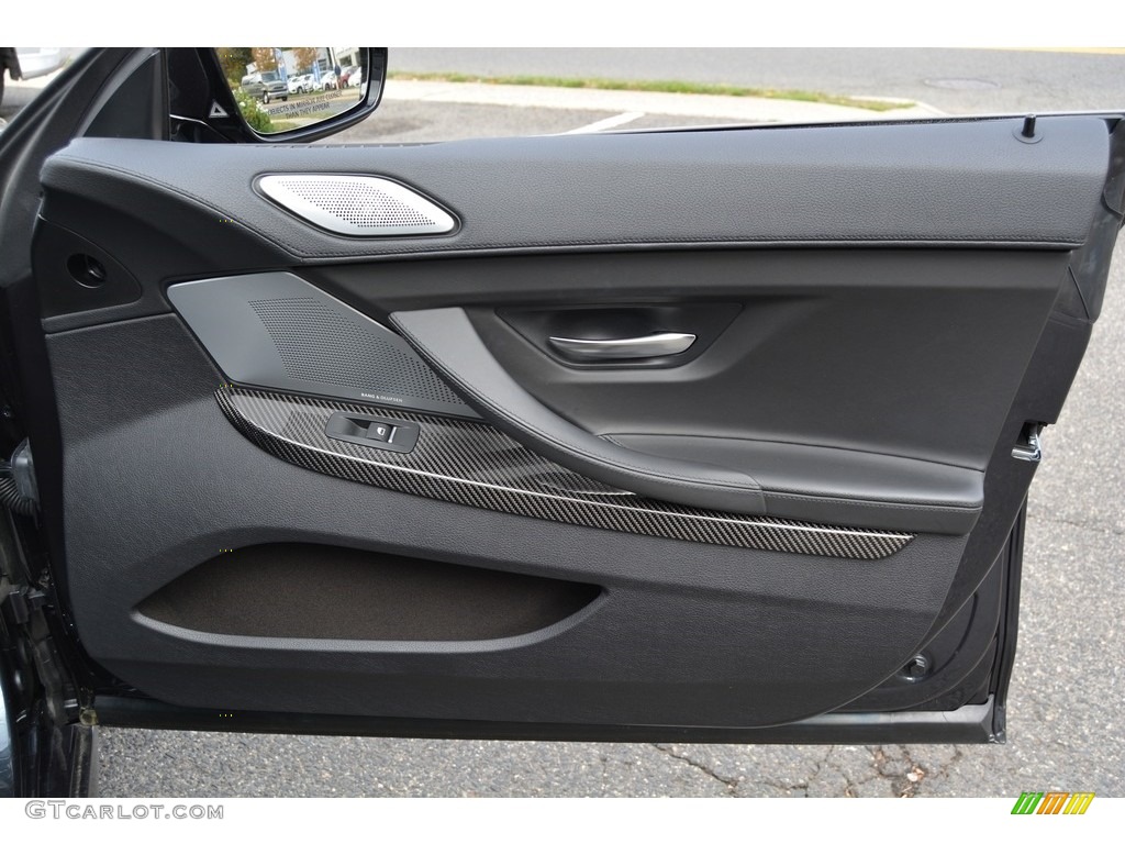 2016 BMW M6 Gran Coupe Black Door Panel Photo #116608903
