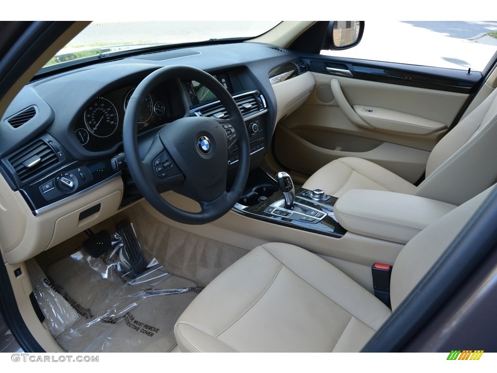 Sand Beige Interior 2014 BMW X3 xDrive28i Photo #116609032