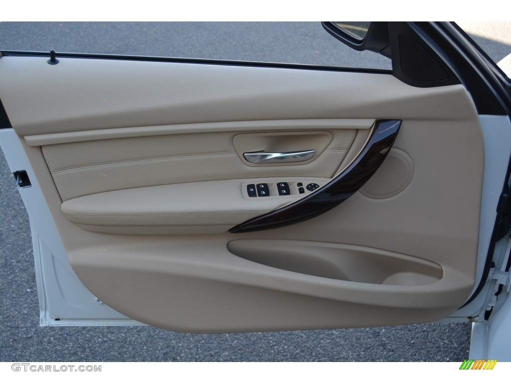 2014 3 Series 320i xDrive Sedan - Alpine White / Venetian Beige photo #8