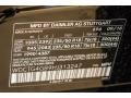 696: Night Black 2017 Mercedes-Benz GLA 250 4Matic Color Code