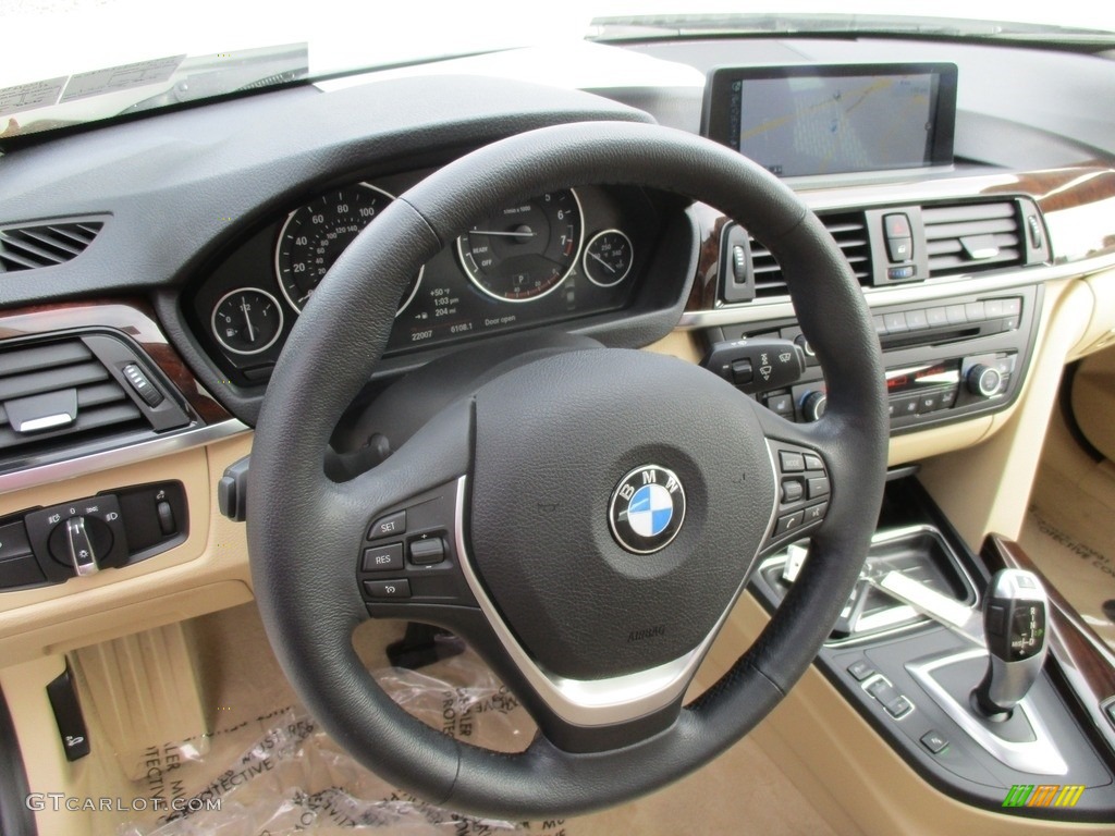 2014 3 Series 328i xDrive Sedan - Alpine White / Venetian Beige photo #15