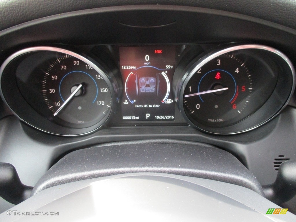 2017 Jaguar XF 20d Premium AWD Gauges Photo #116614011