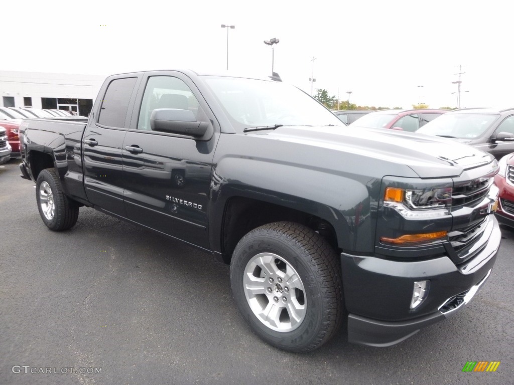 2017 Silverado 1500 LT Double Cab 4x4 - Graphite Metallic / Jet Black photo #3