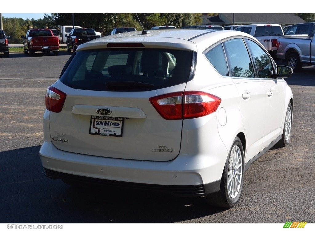 2015 C-Max Hybrid SEL - White Platinum Tricoat / Charcoal Black photo #3