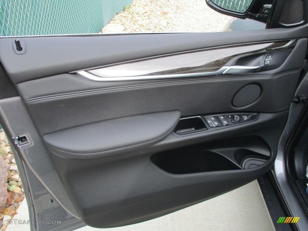 2017 BMW X5 xDrive35i Black Door Panel Photo #116615660