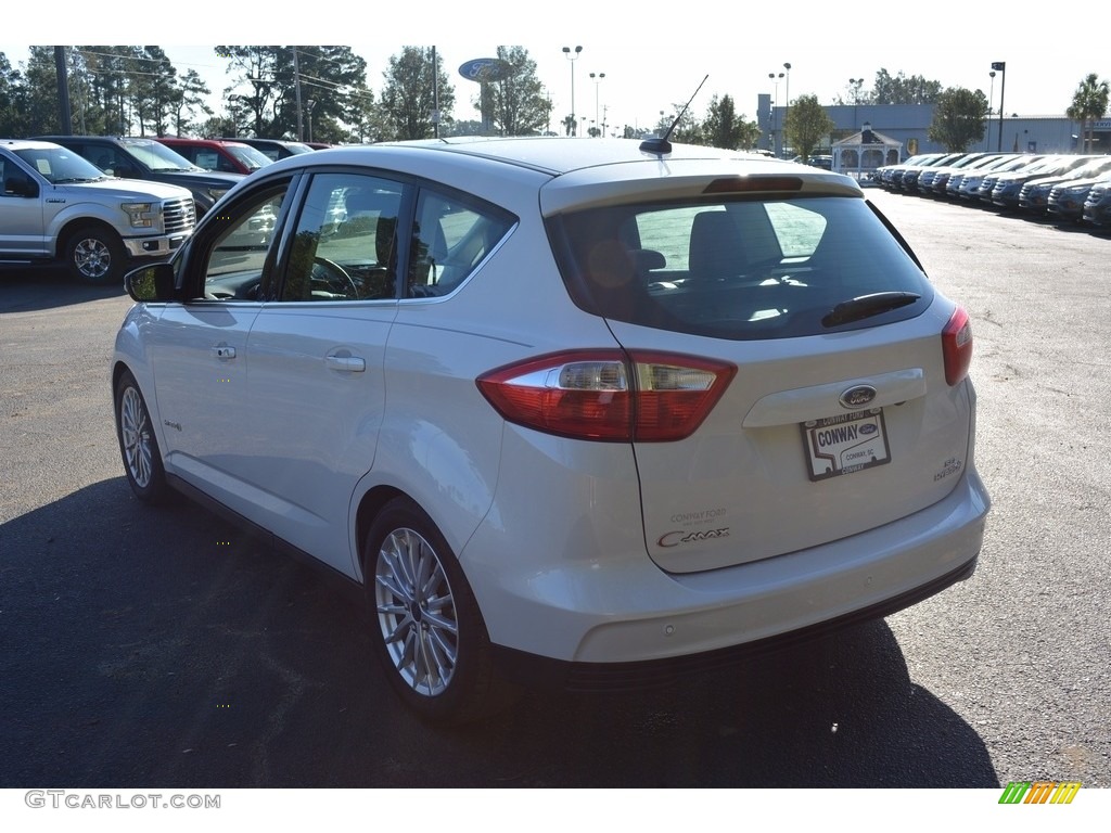 2015 C-Max Hybrid SEL - White Platinum Tricoat / Charcoal Black photo #8