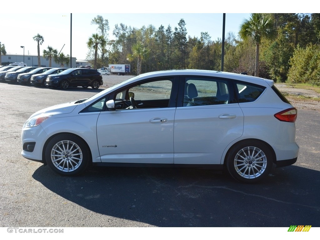 2015 C-Max Hybrid SEL - White Platinum Tricoat / Charcoal Black photo #9