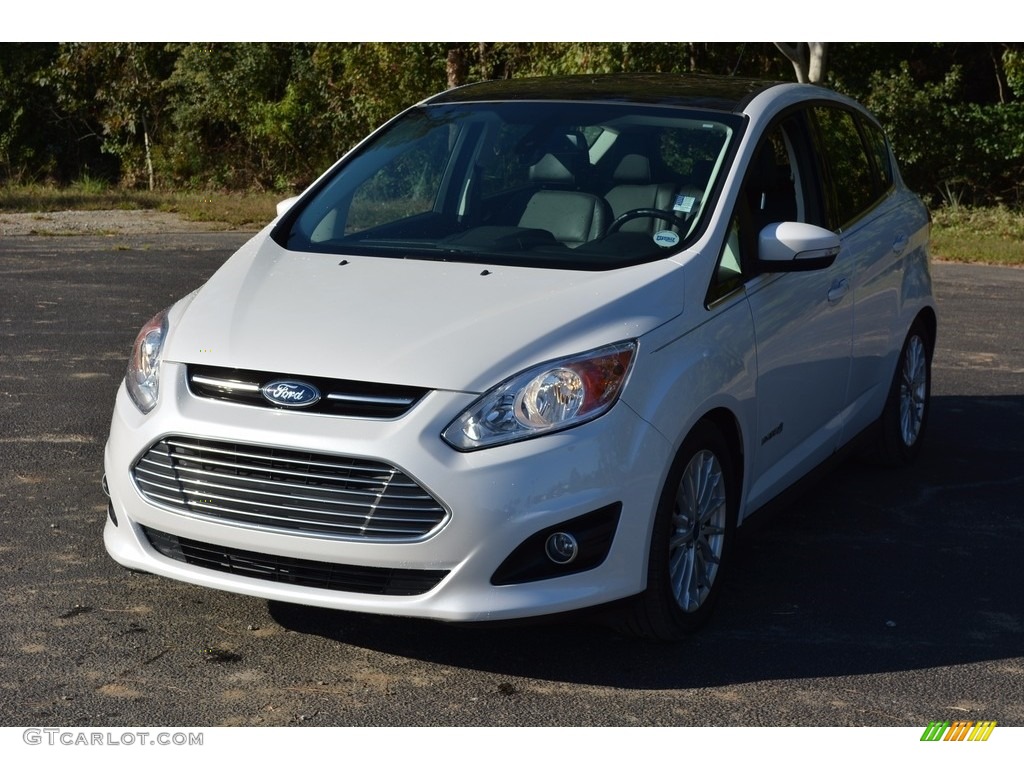 2015 C-Max Hybrid SEL - White Platinum Tricoat / Charcoal Black photo #10