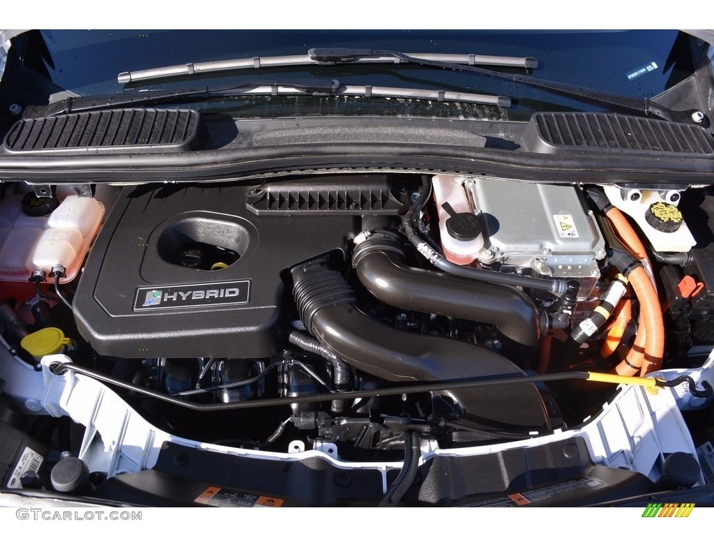 2015 C-Max Hybrid SEL - White Platinum Tricoat / Charcoal Black photo #15