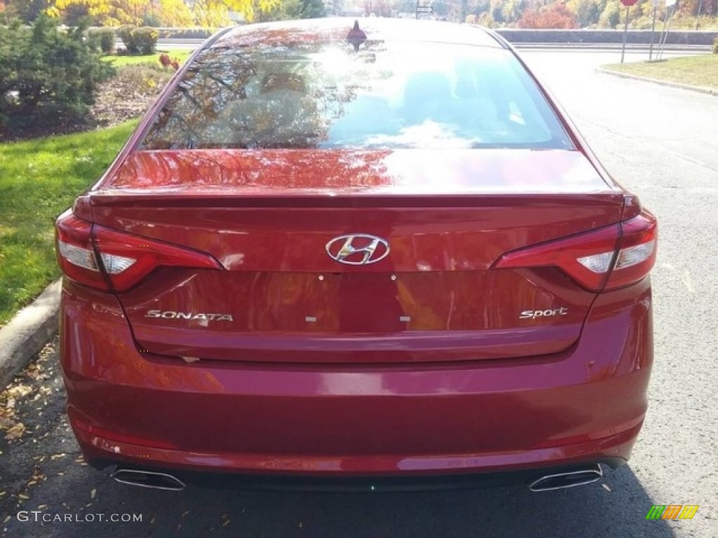 2017 Sonata Sport - Scarlet Red / Beige photo #3