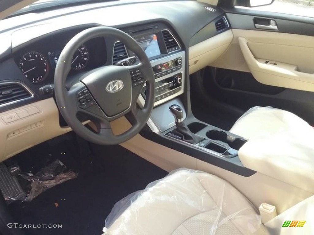 Beige Interior 2017 Hyundai Sonata Sport Photo #116616062