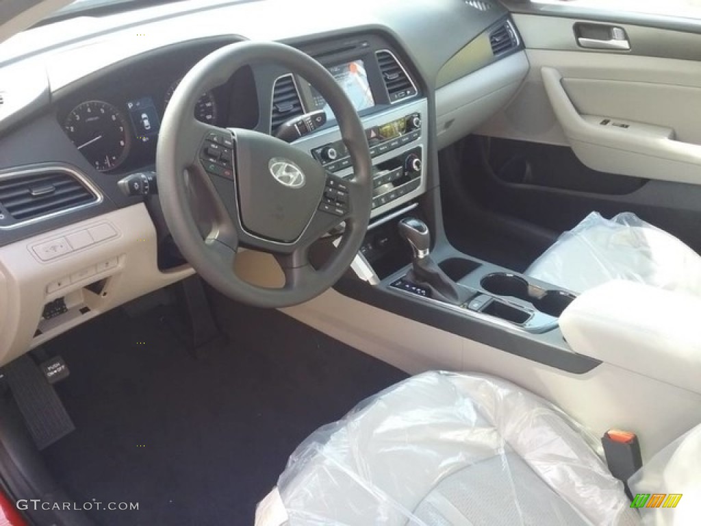 Beige Interior 2017 Hyundai Sonata Sport Photo #116616137