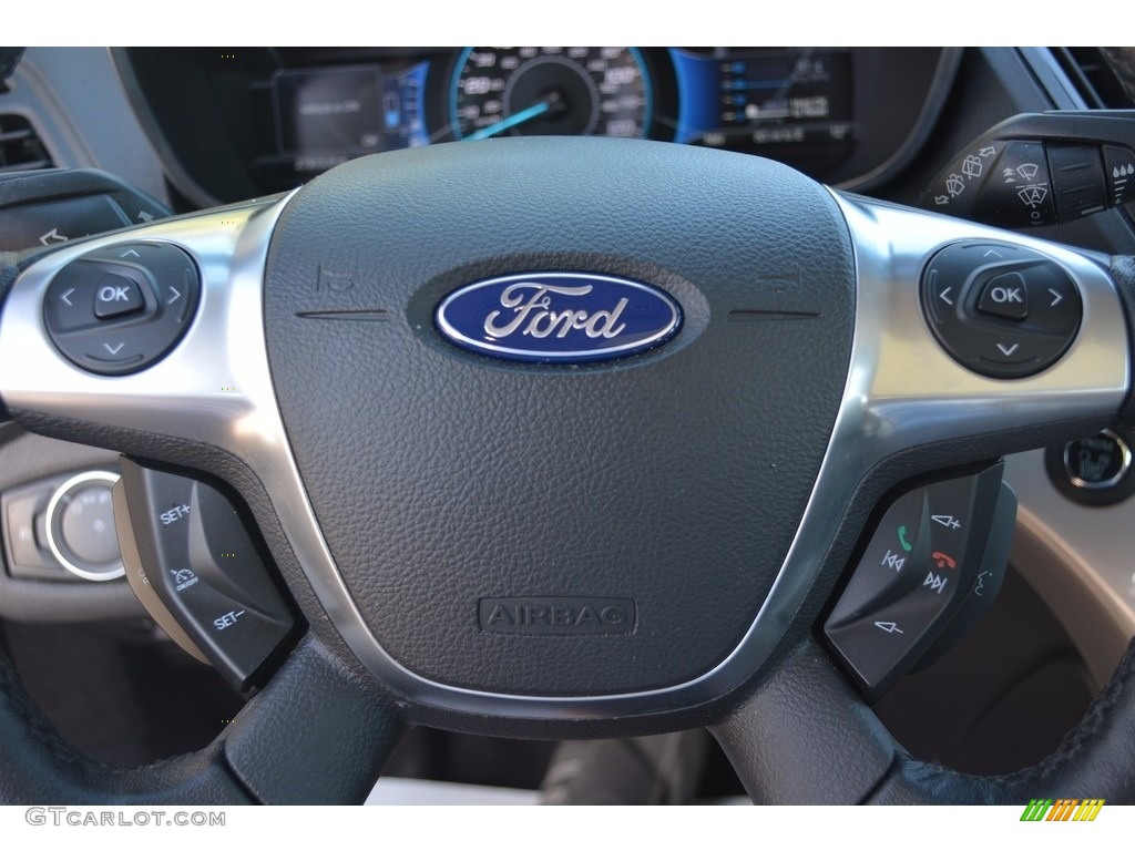 2015 C-Max Hybrid SEL - White Platinum Tricoat / Charcoal Black photo #28