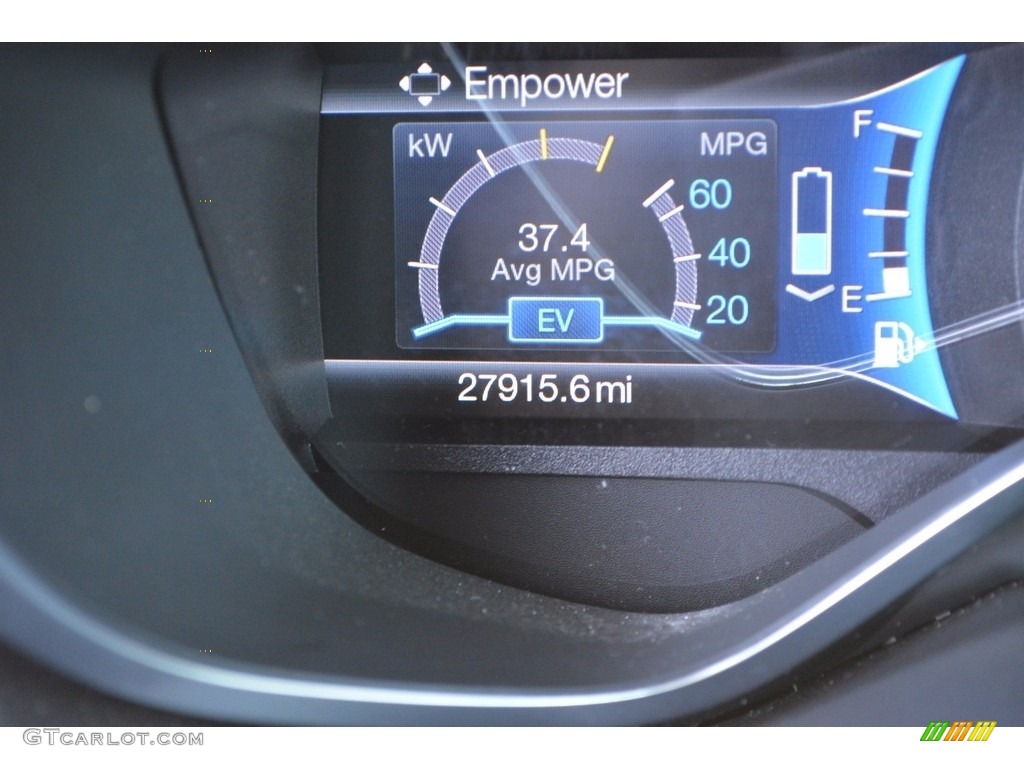 2015 C-Max Hybrid SEL - White Platinum Tricoat / Charcoal Black photo #31