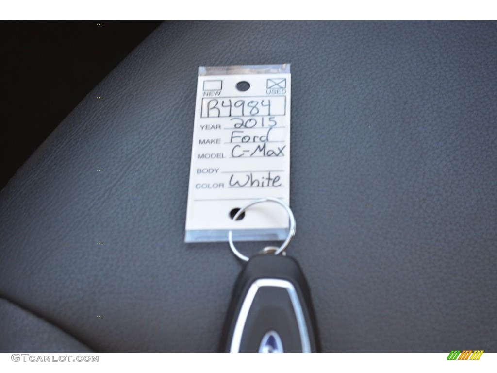 2015 C-Max Hybrid SEL - White Platinum Tricoat / Charcoal Black photo #32