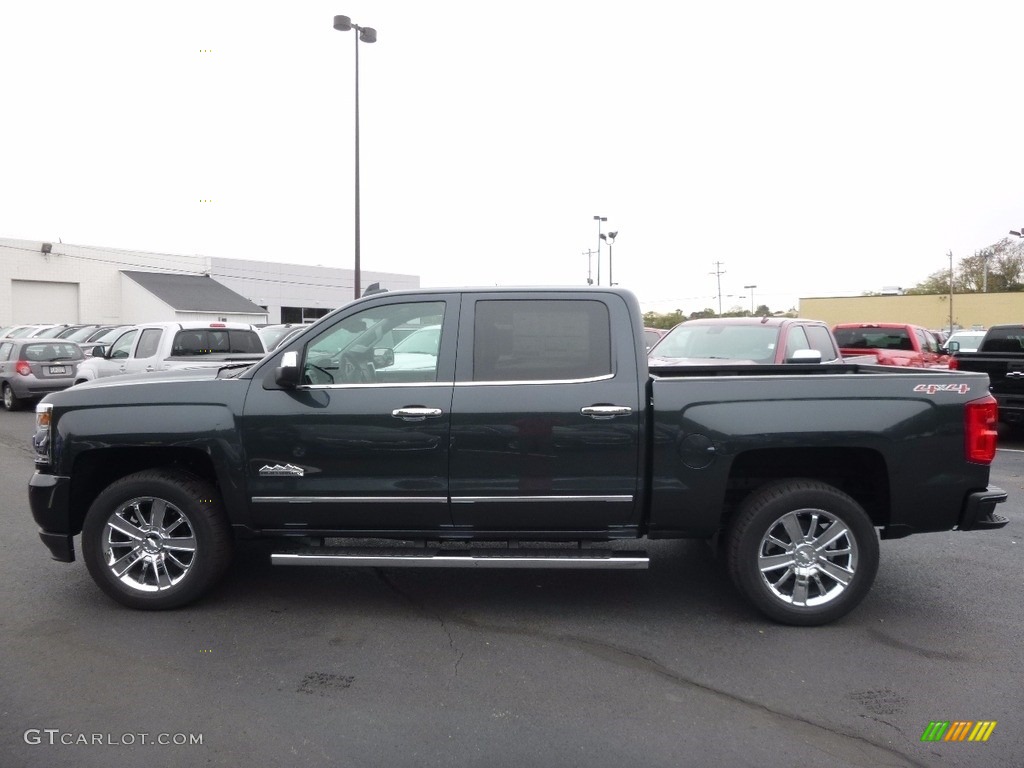 Graphite Metallic 2017 Chevrolet Silverado 1500 High Country Crew Cab 4x4 Exterior Photo #116616560