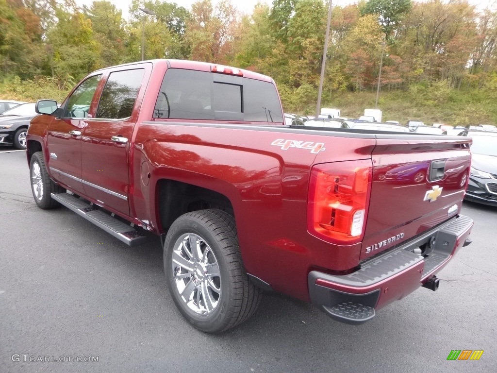 2017 Silverado 1500 High Country Crew Cab 4x4 - Siren Red Tintcoat / Dark Ash/Jet Black photo #7