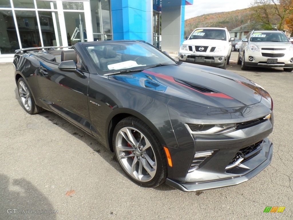 Nightfall Gray Metallic 2017 Chevrolet Camaro SS Convertible 50th Anniversary Exterior Photo #116619554