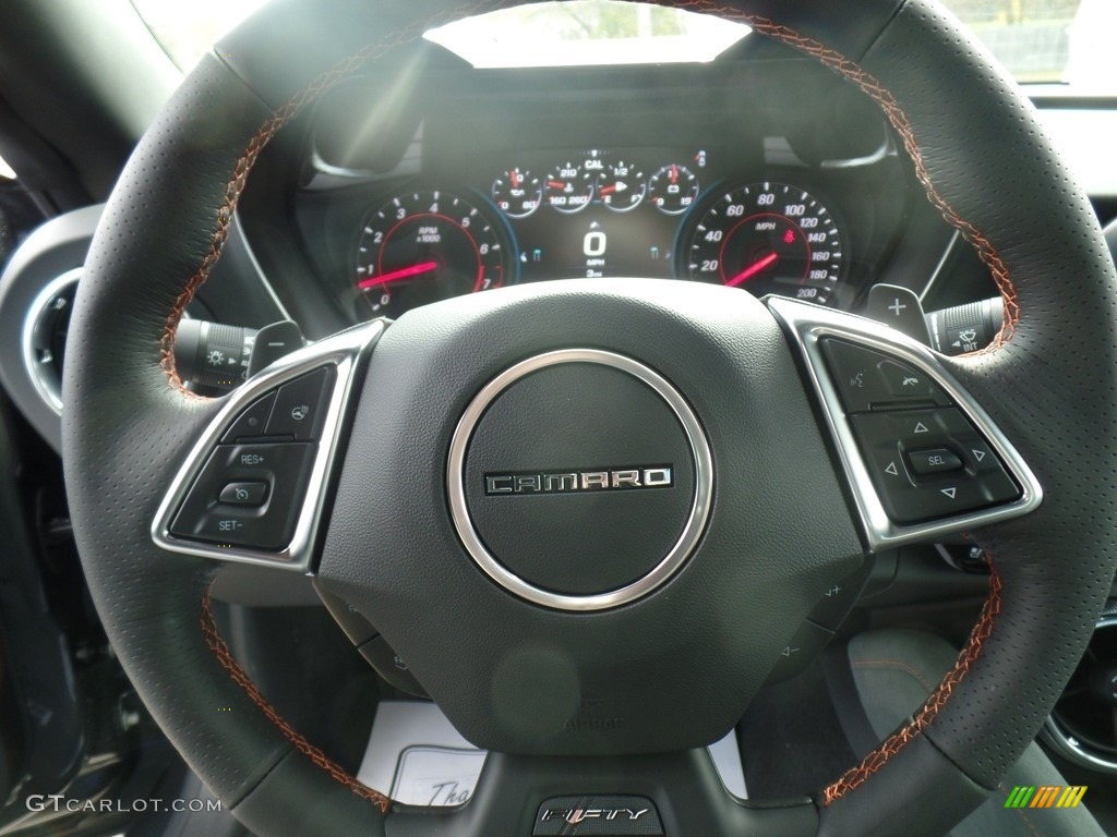 2017 Chevrolet Camaro SS Convertible 50th Anniversary 50th Anniversary Jet Black/Dark Gray Steering Wheel Photo #116620295