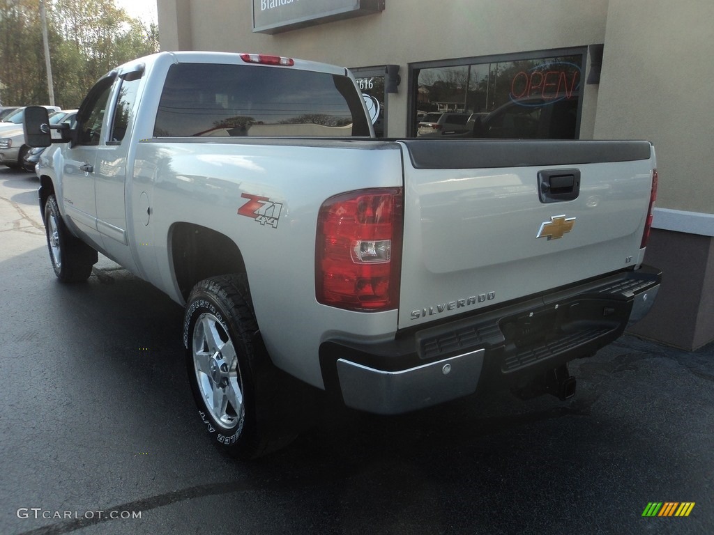 2011 Silverado 2500HD LT Extended Cab 4x4 - Sheer Silver Metallic / Ebony photo #3