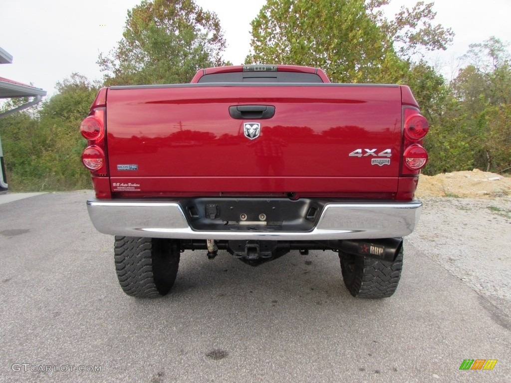 2008 Ram 2500 Laramie Mega Cab 4x4 - Inferno Red Crystal Pearl / Medium Slate Gray photo #4