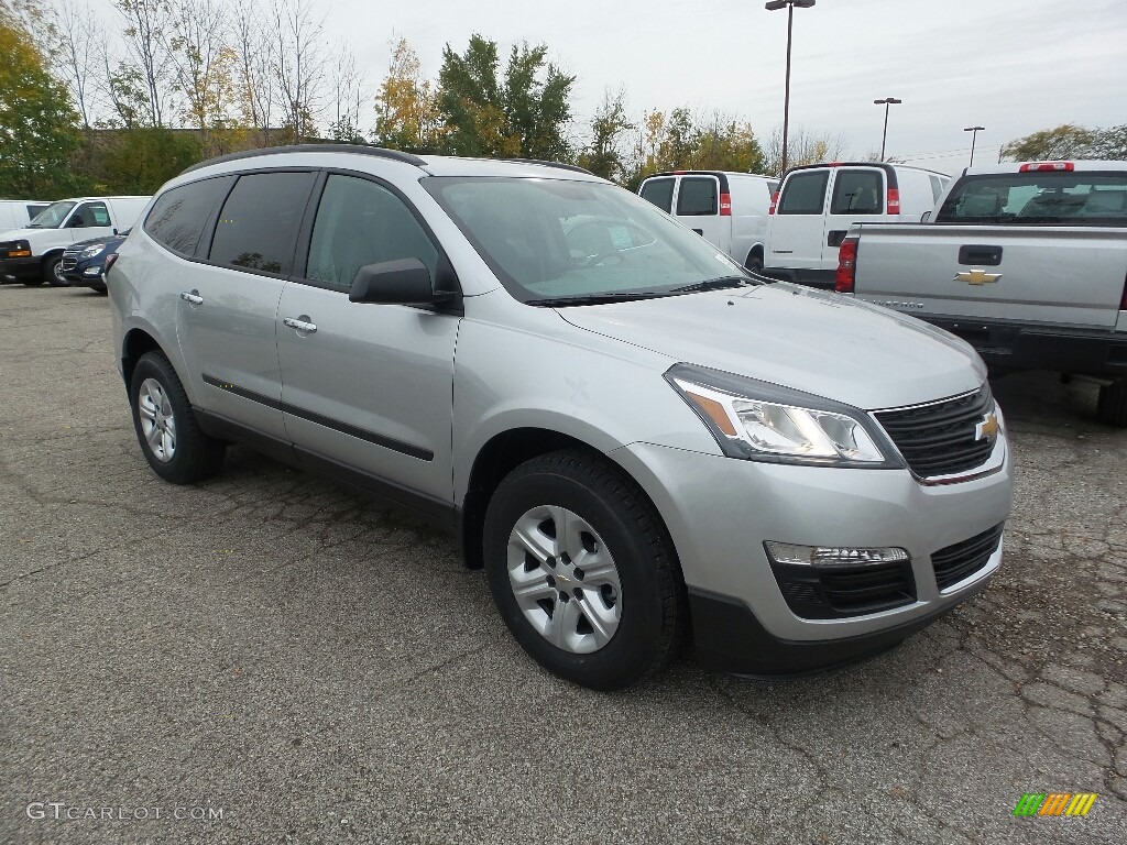 Silver Ice Metallic 2017 Chevrolet Traverse LS AWD Exterior Photo #116623994