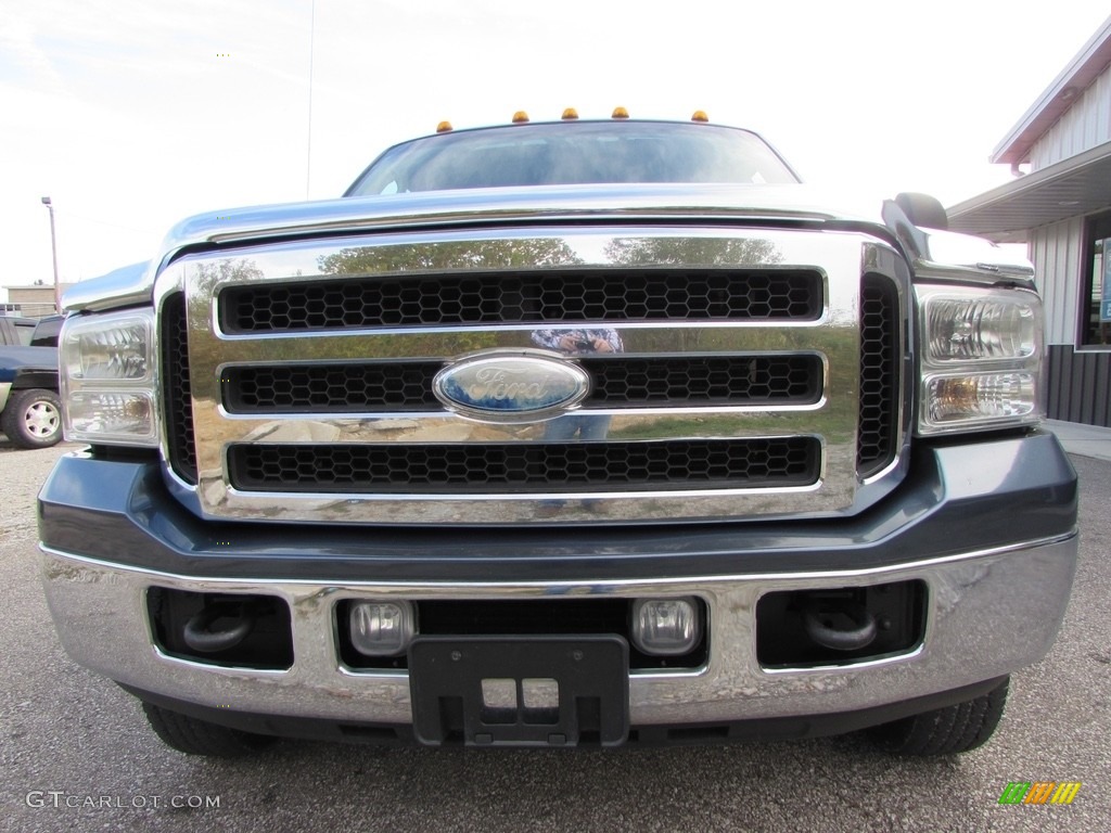 2005 F350 Super Duty Lariat Crew Cab 4x4 Dually - True Blue Metallic / Tan photo #3