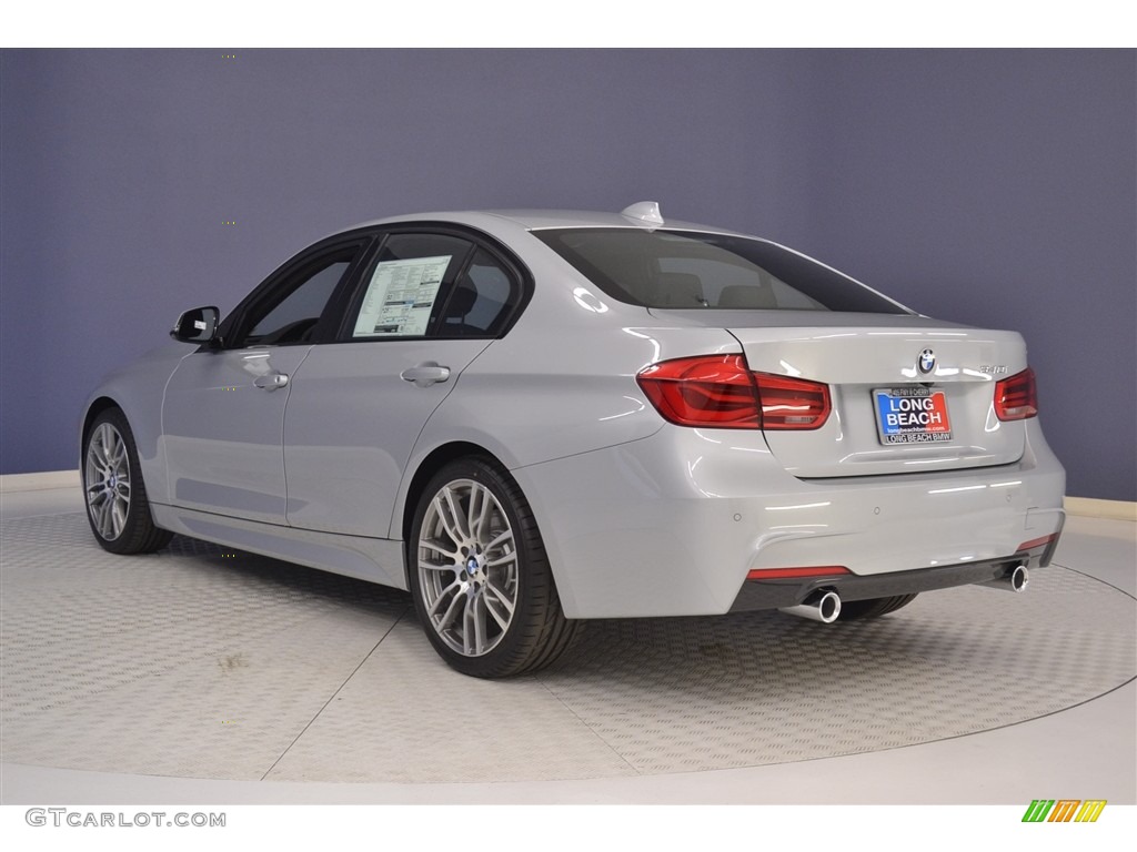 2017 3 Series 340i Sedan - Glacier Silver Metallic / Black photo #4