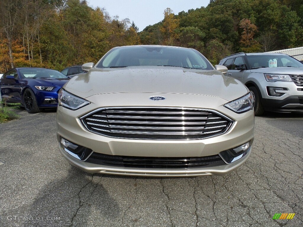 2017 Fusion SE AWD - White Gold / Medium Light Stone photo #2