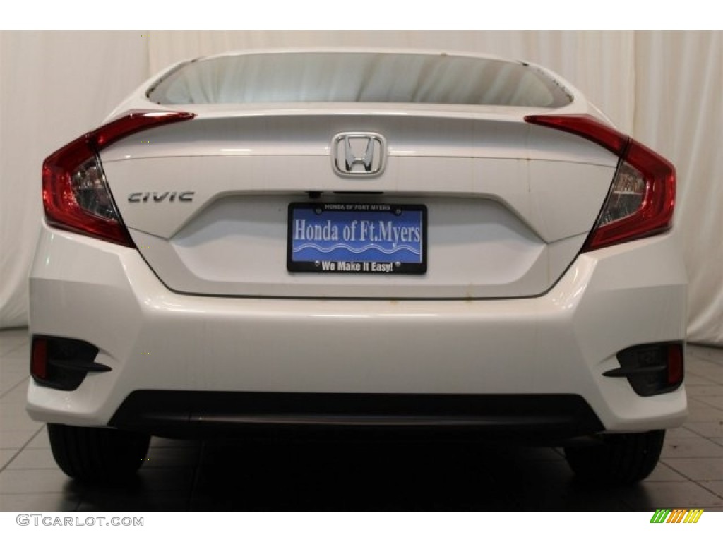 2016 Civic EX Sedan - White Orchid Pearl / Ivory photo #7