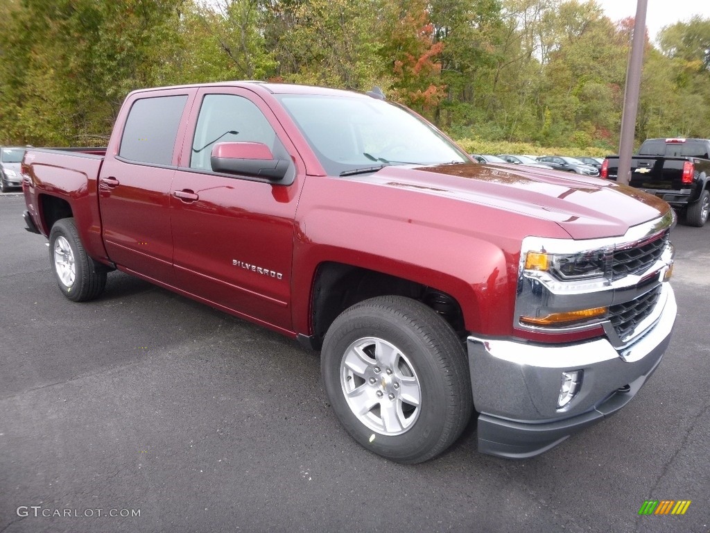 Siren Red Tintcoat 2017 Chevrolet Silverado 1500 LT Crew Cab 4x4 Exterior Photo #116632526