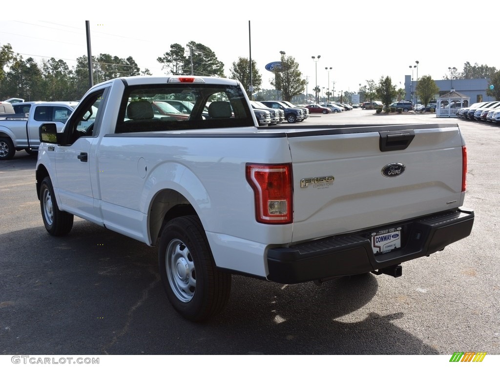 2016 F150 XL Regular Cab - Oxford White / Medium Earth Gray photo #7