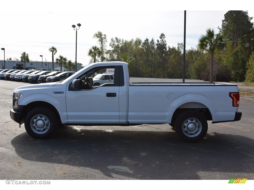 2016 F150 XL Regular Cab - Oxford White / Medium Earth Gray photo #8