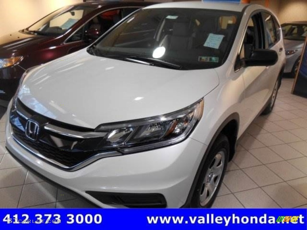 2016 CR-V LX AWD - White Diamond Pearl / Beige photo #2