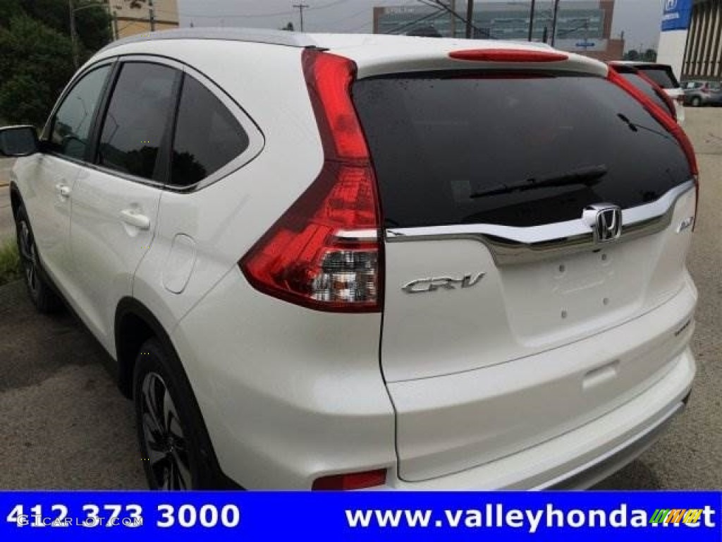 2016 CR-V Touring AWD - White Diamond Pearl / Beige photo #3