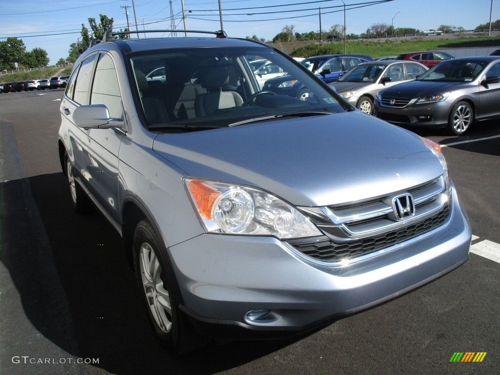 2010 CR-V EX-L AWD - Glacier Blue Metallic / Gray photo #7