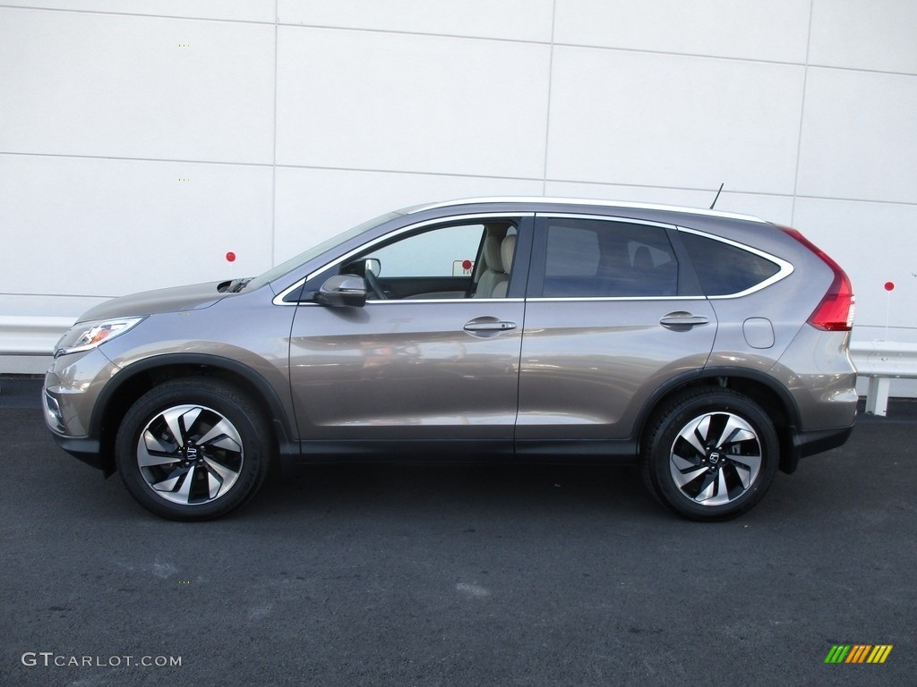 2015 CR-V Touring - Urban Titanium Metallic / Beige photo #2