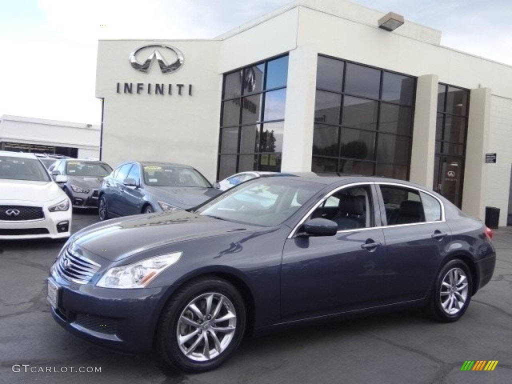 2009 G 37 Journey Sedan - Blue Slate Metallic / Graphite photo #1