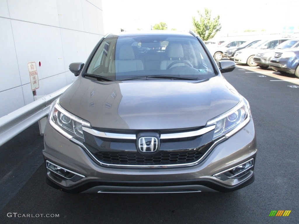 2015 CR-V Touring - Urban Titanium Metallic / Beige photo #9