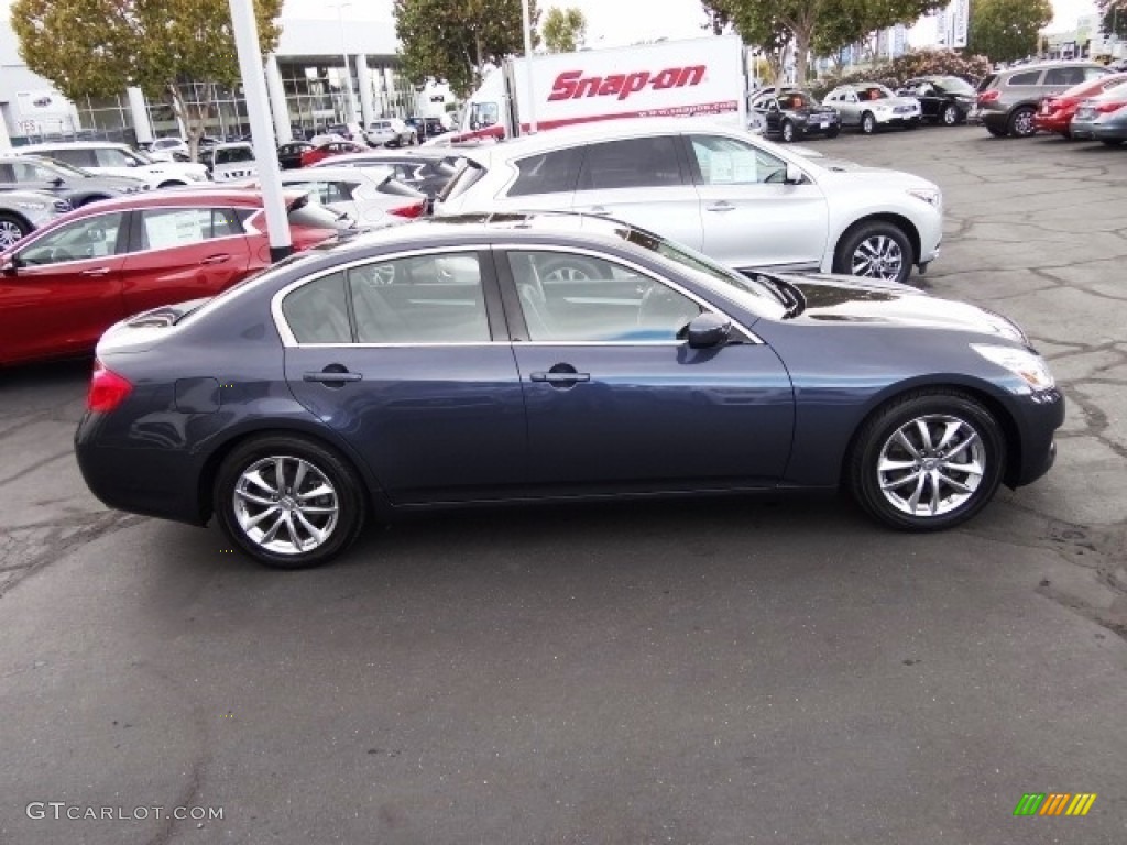 2009 G 37 Journey Sedan - Blue Slate Metallic / Graphite photo #4