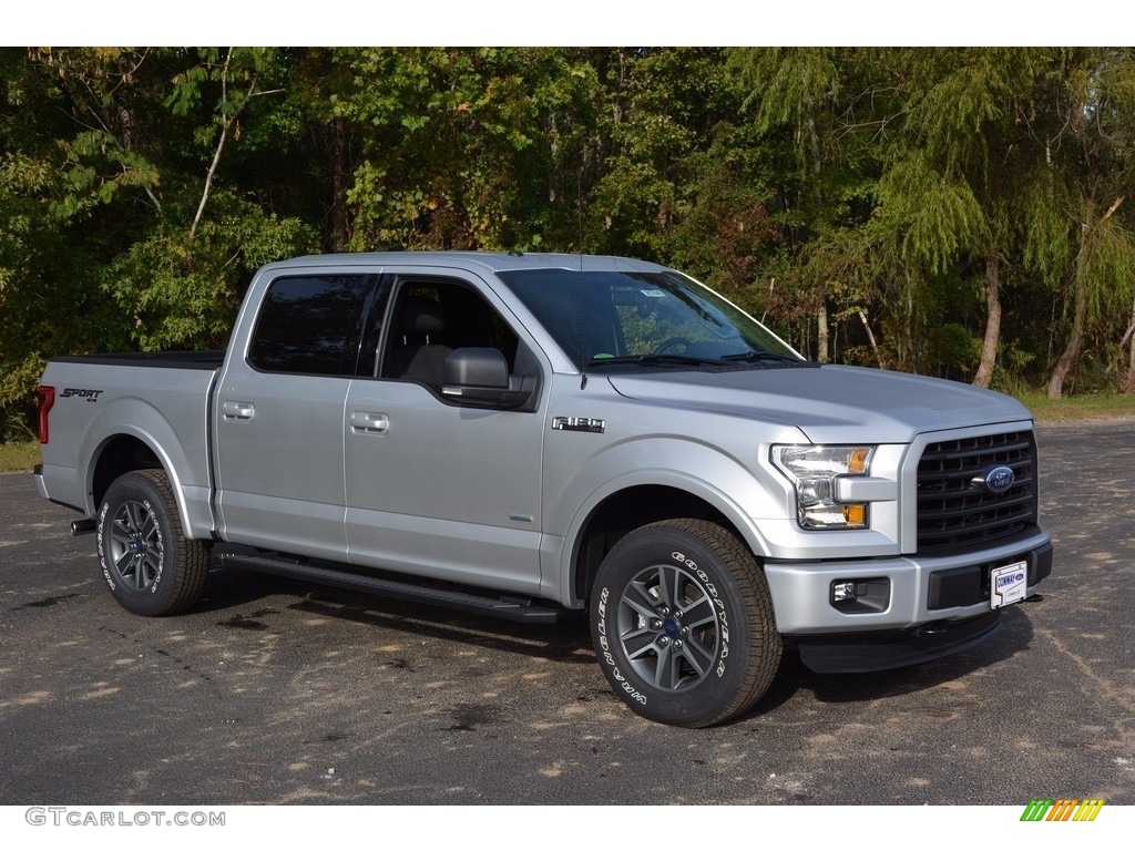 2016 F150 XLT SuperCrew 4x4 - Ingot Silver / Black photo #1