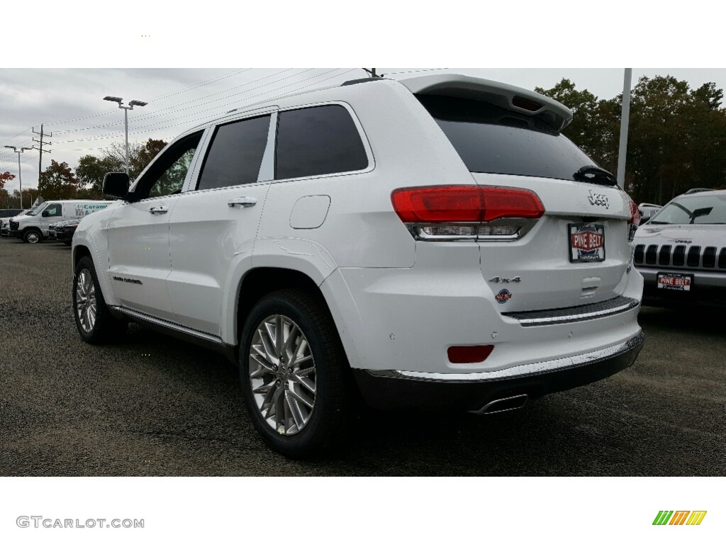 2017 Grand Cherokee Summit 4x4 - Bright White / Dark Sienna Brown/Black photo #4