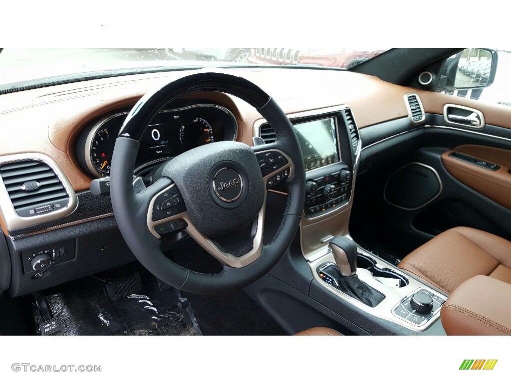 2017 Jeep Grand Cherokee Summit 4x4 Dark Sienna Brown/Black Dashboard Photo #116640791