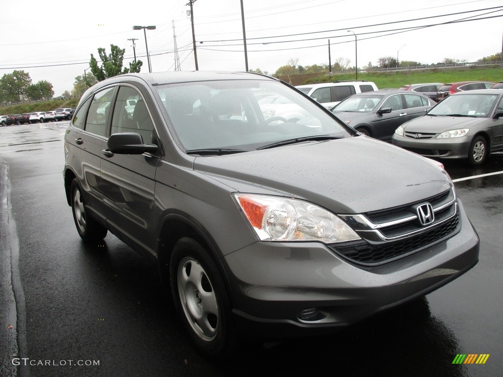 2010 CR-V LX AWD - Polished Metal Metallic / Gray photo #7