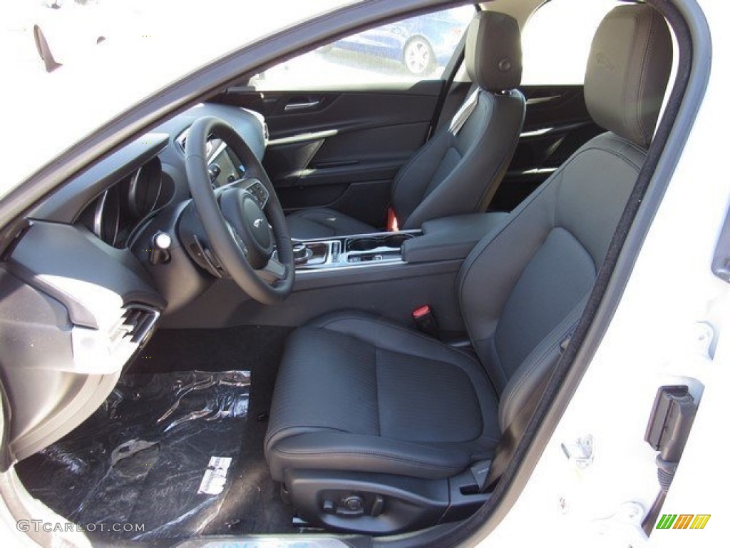 Jet Interior 2017 Jaguar XE 35t First Edition Photo #116641943