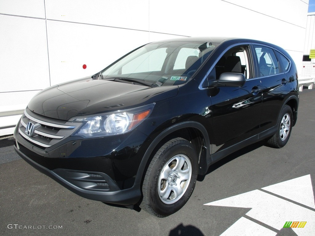Crystal Black Pearl 2014 Honda CR-V LX AWD Exterior Photo #116642306