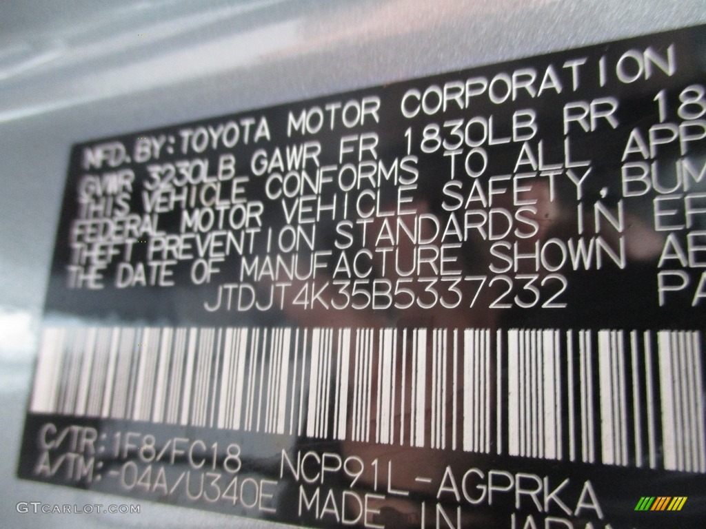 2011 Yaris 3 Door Liftback - Meteorite Metallic / Dark Charcoal photo #19