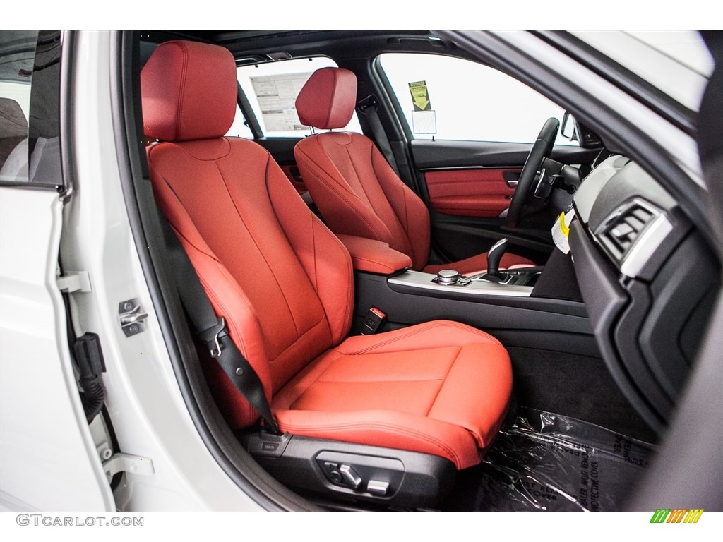 Coral Red Interior 2017 BMW 3 Series 330i xDrive Sports Wagon Photo #116646559